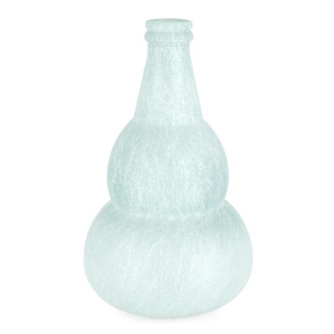 BOTTIGLIA ABBY VETRO AZZURRO SETA H.45